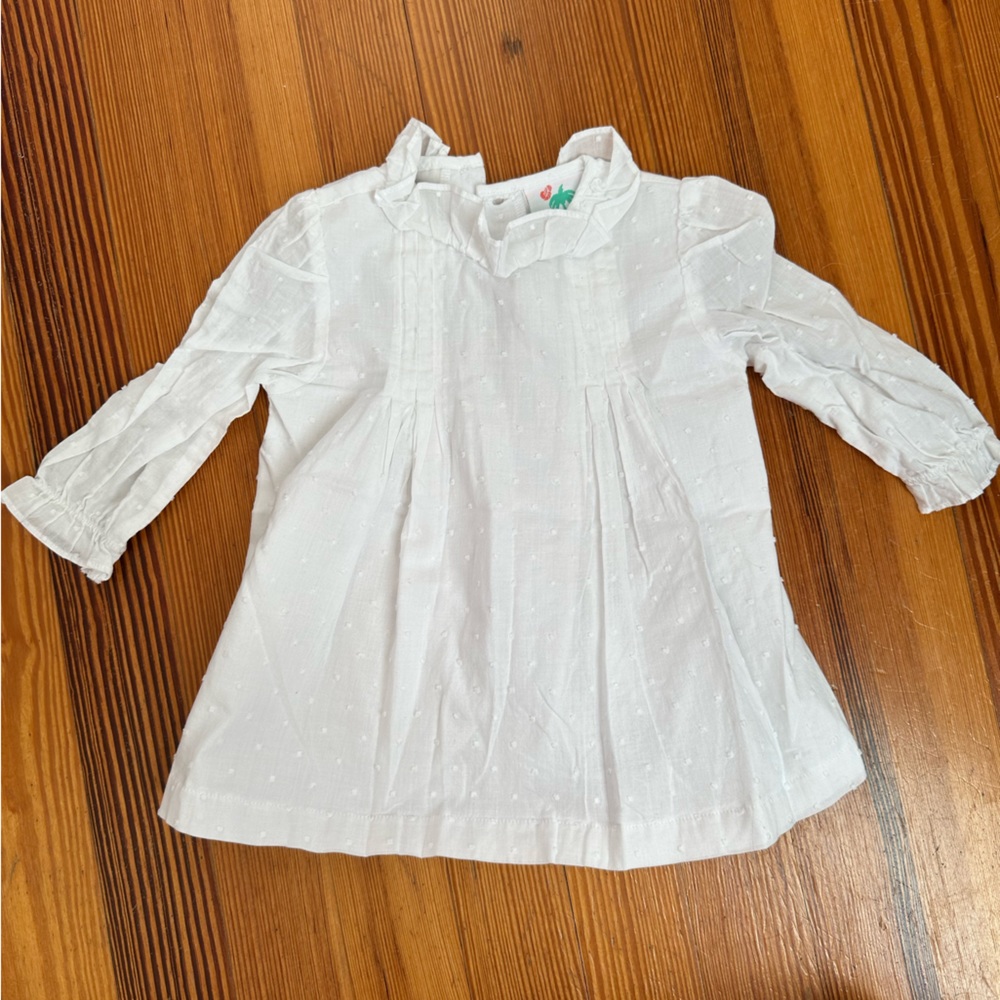 VGU White Swiss Dot Top